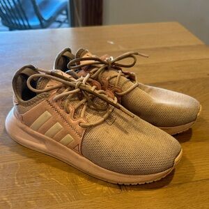 Adidas Kids Beige and Pink Sneakers size 2.5